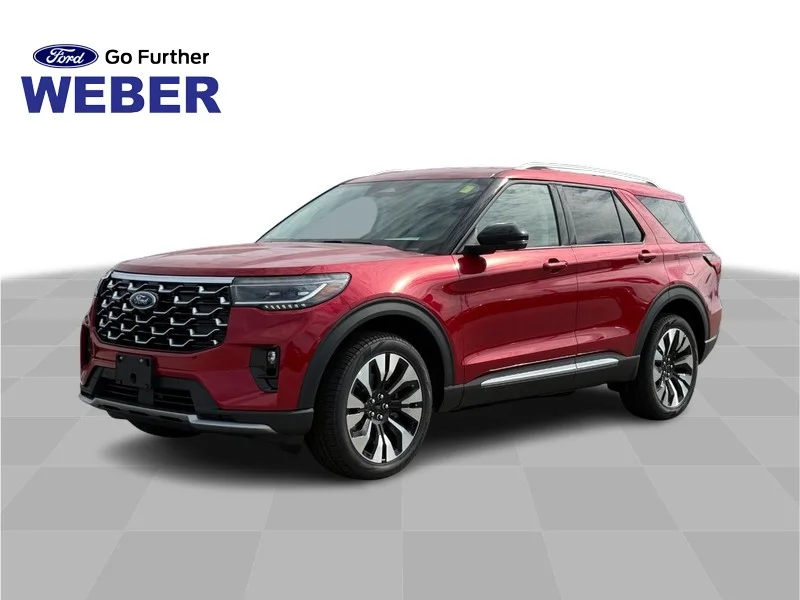 New 2026 Rapid Red Metallic Tinted Clearcoat Ford Platinum 4WD image 1
