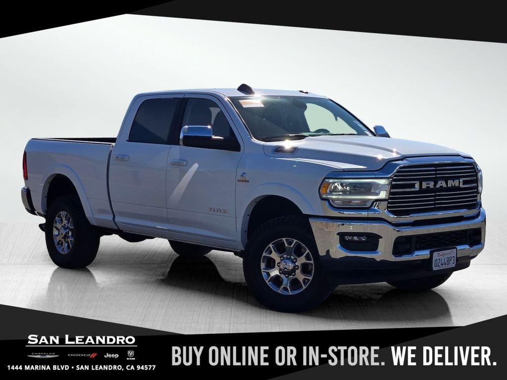 Certified Used 2021 Bright White Clearcoat Ram Laramie image 1