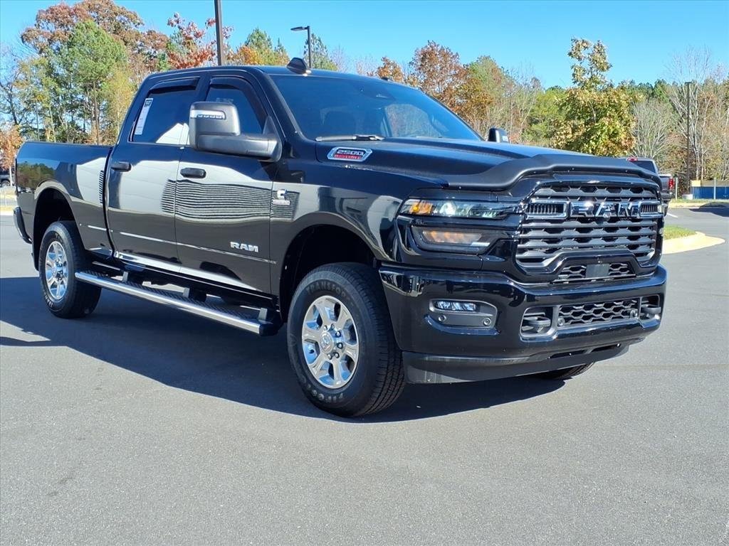 Used 2025 Diamond Black Crystal Pearlcoat Ram Big Horn image 3