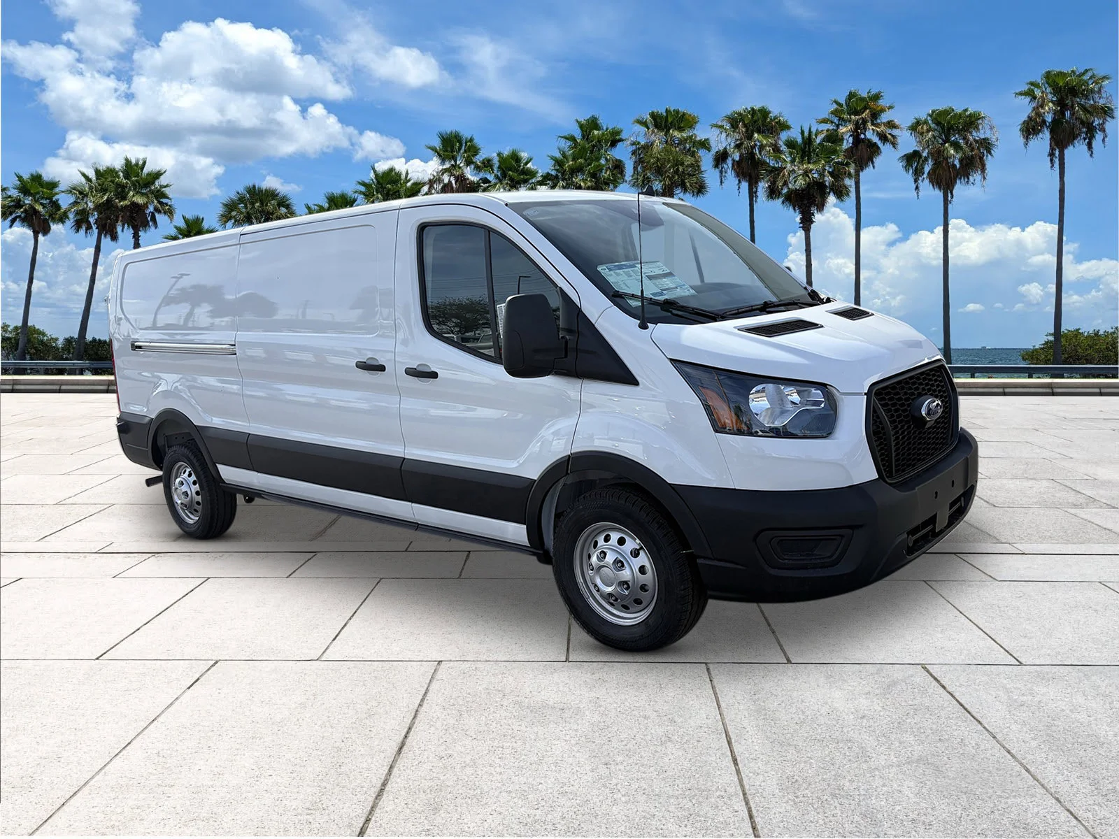 New 2025 Oxford White Ford Cargo Van image 2