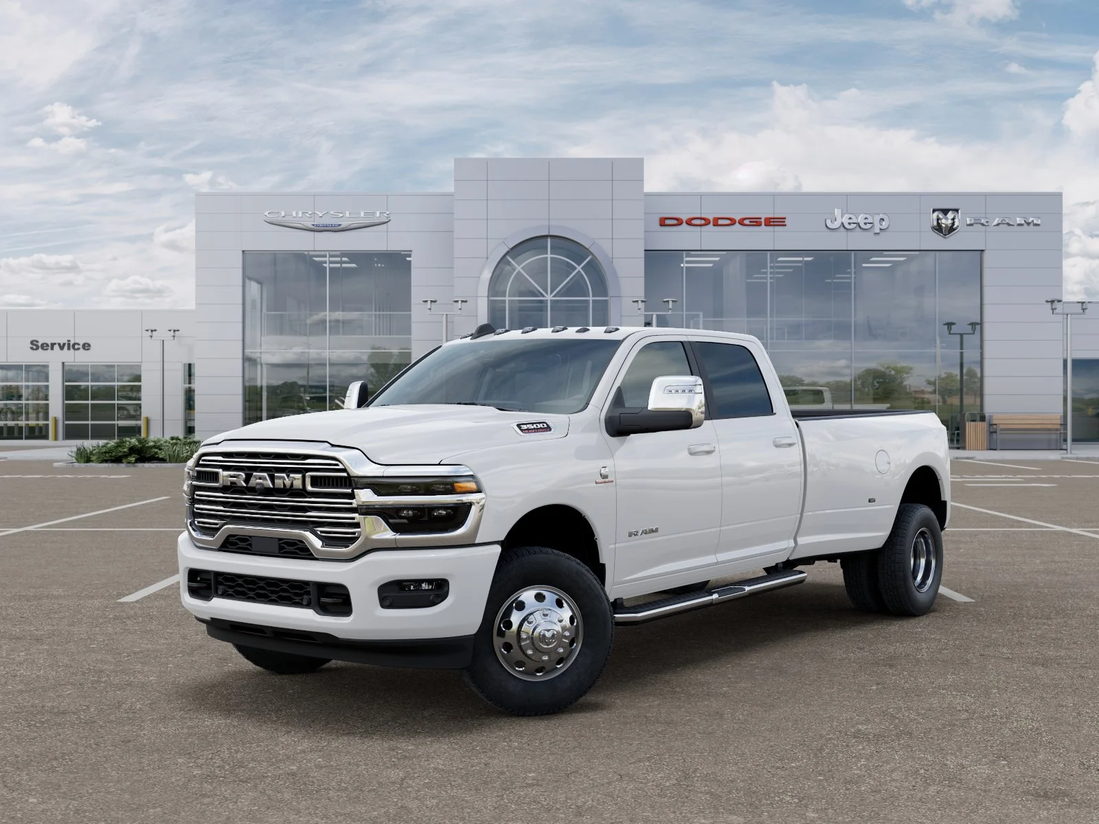 New 2026 Bright White Clear-Coat Exterior Paint RAM Laramie image 27