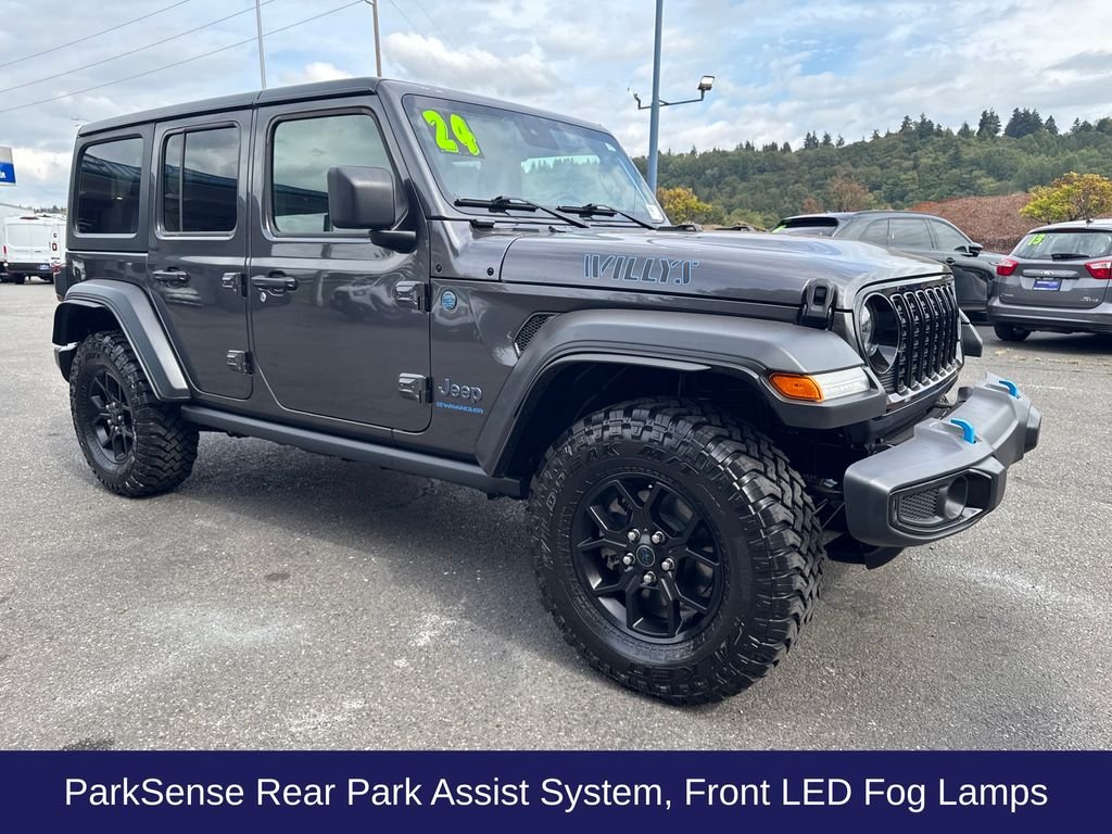 Used 2024 Granite Crystal Clearcoat Metallic Jeep Willys 4xe image 9