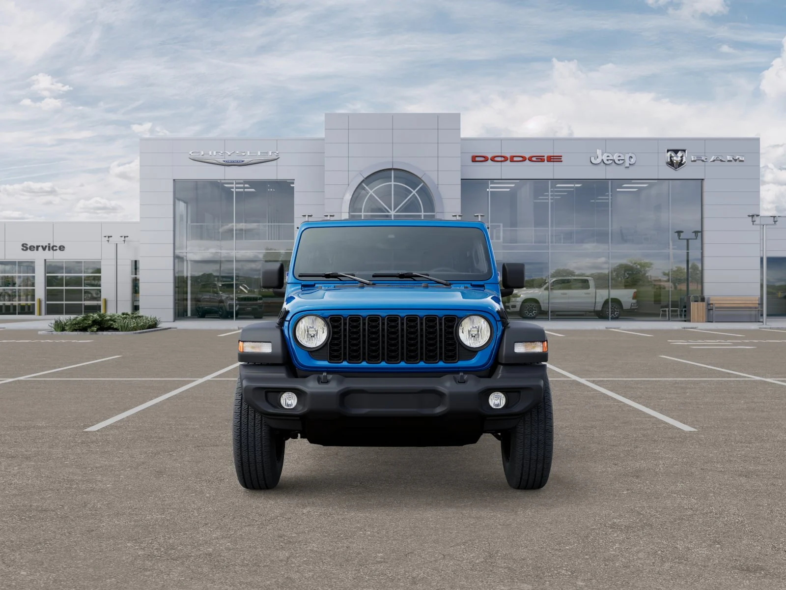 New 2025 Hydro Blue Pearl-Coat Exterior Paint Jeep Sport S image 37
