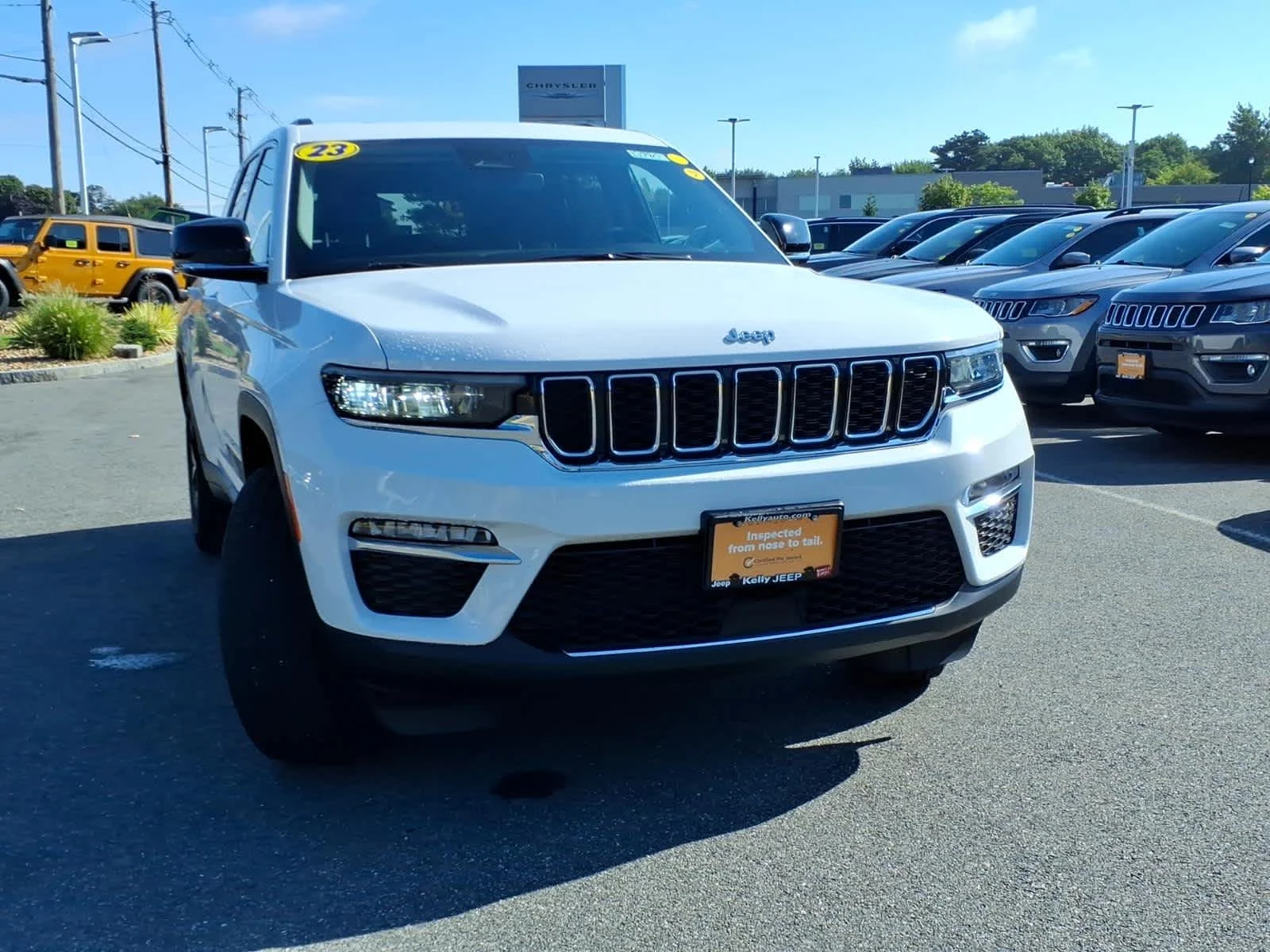 Certified Used 2023 Bright White Clearcoat Jeep Limited image 4