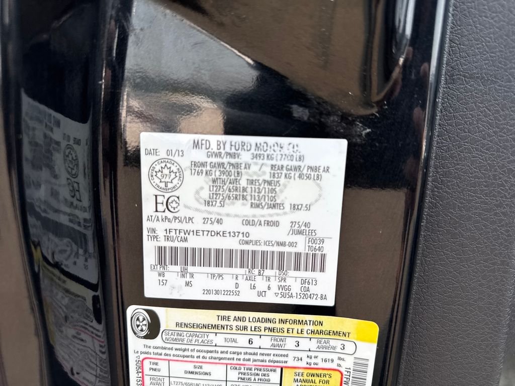 Certified Used 2013 Tuxedo Black Metallic Ford XLT image 30