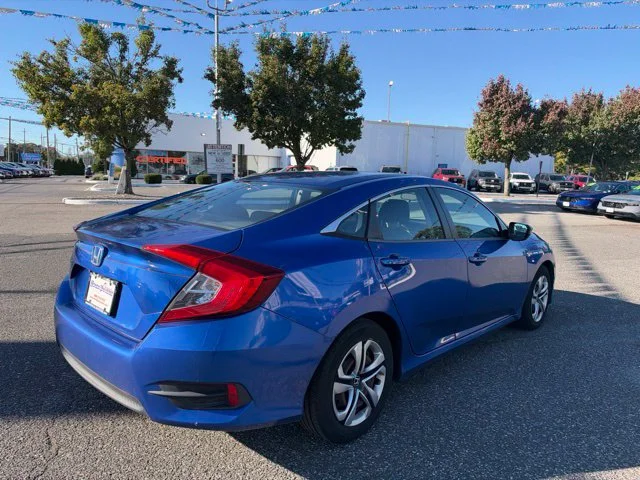 Certified Used 2017 Aegean Blue Metallic Honda LX image 4