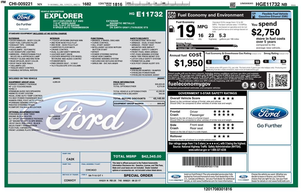 Used 2017 Gray Ford XLT image 2