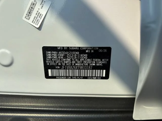 New 2026 Ceramic White Subaru tS image 19