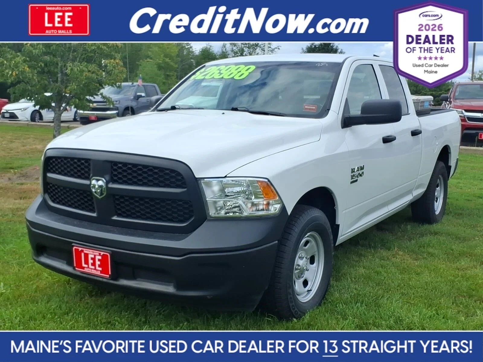 Used 2022 Bright White Clearcoat Ram Tradesman image 1