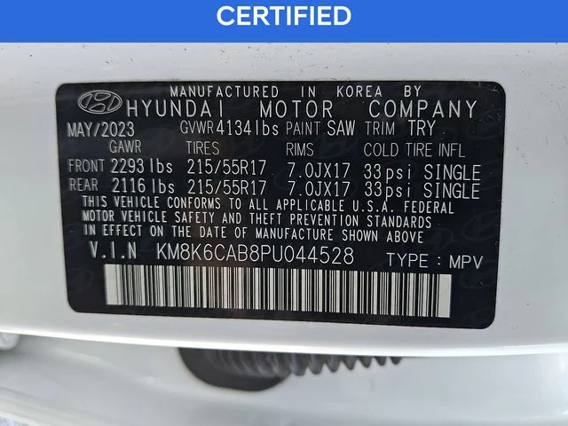 Certified Used 2023 White Hyundai SEL image 27