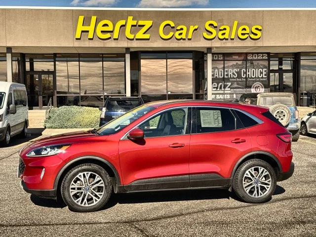 Used 2020 Red Ford SEL image 1