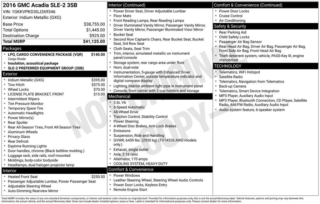 Used 2016 Silver GMC SLE-2 image 16