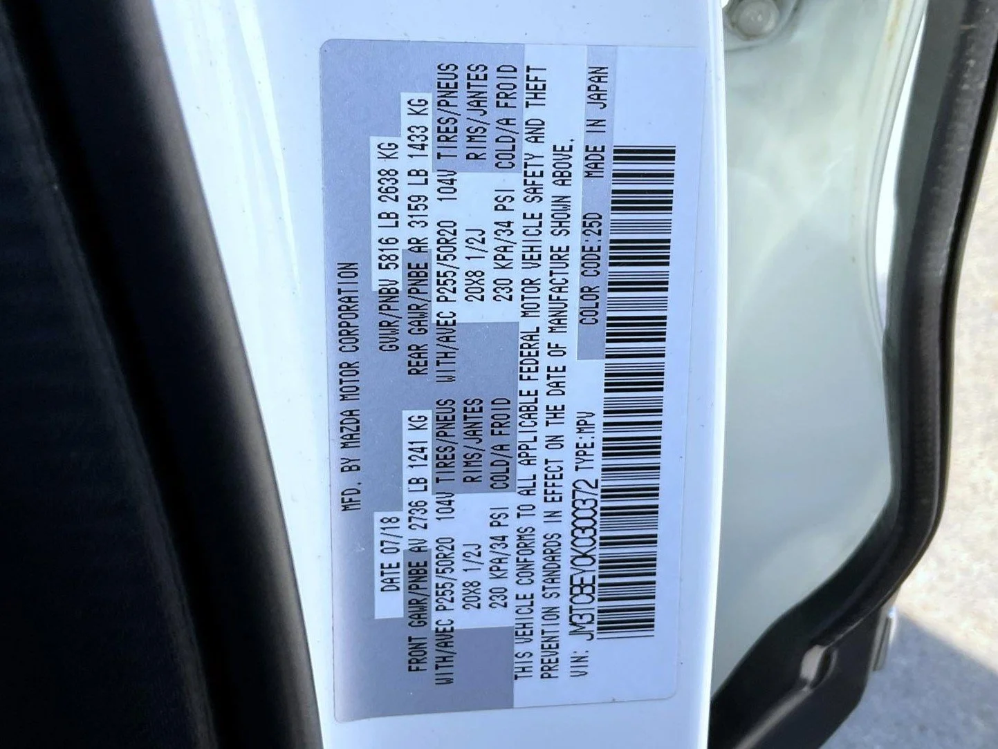 Used 2019 White Mazda Signature image 27