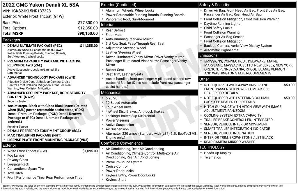 Used 2022 White GMC Denali image 17