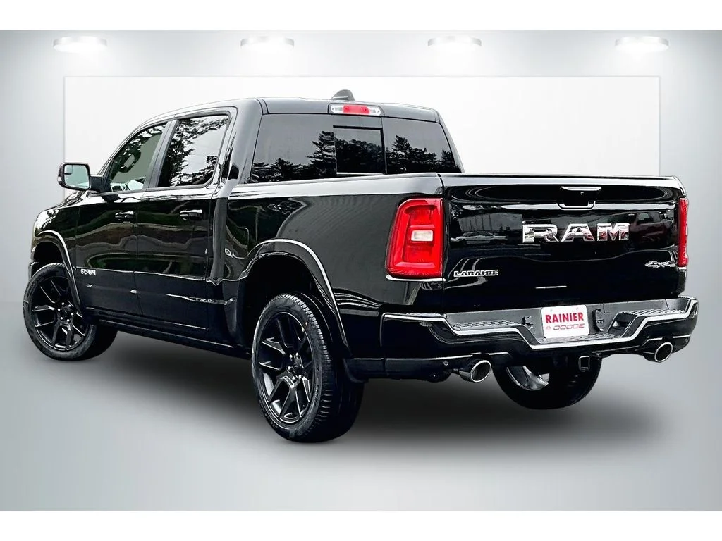New 2026 Diamond Black Crystal Pearl-Coat Exterior Paint RAM Laramie L2 w/Adv Safety II image 3