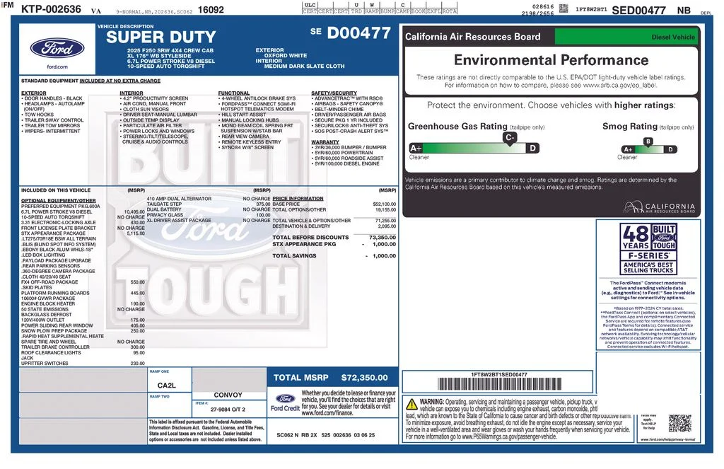 Used 2025 White Ford XL image 6
