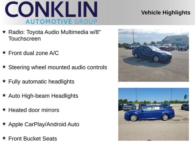 Used 2025 Blue Toyota LE image 2