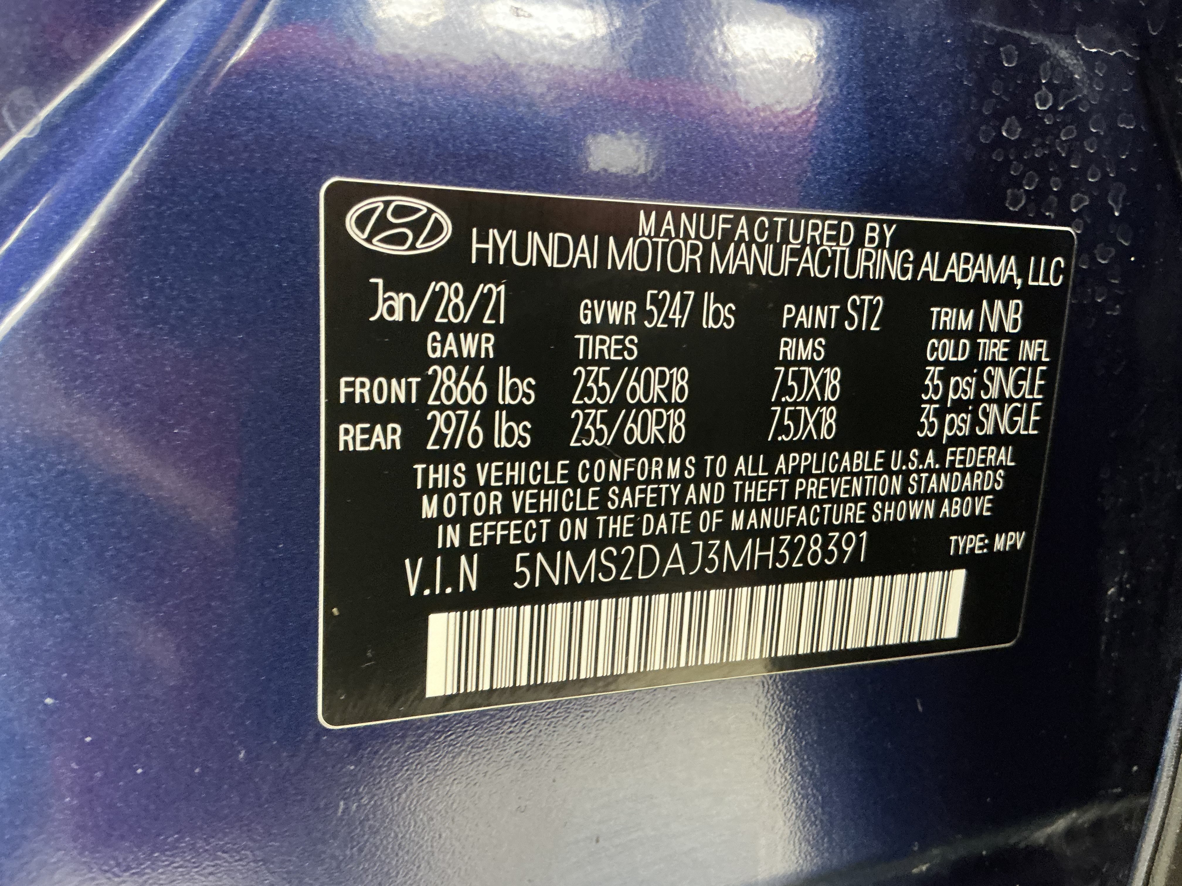 Used 2021 Stormy Sea Hyundai SEL image 13
