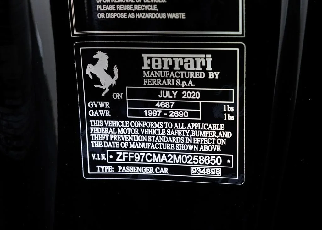 Certified Used 2021 Nero Ferrari Base image 42