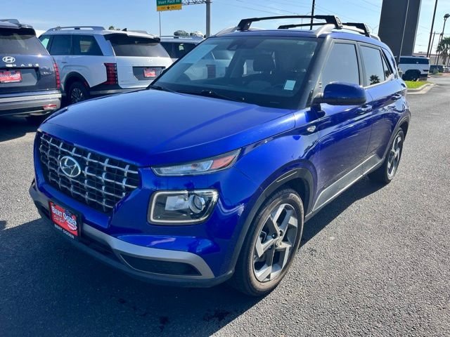 Certified Used 2021 Blue Hyundai SEL image 3