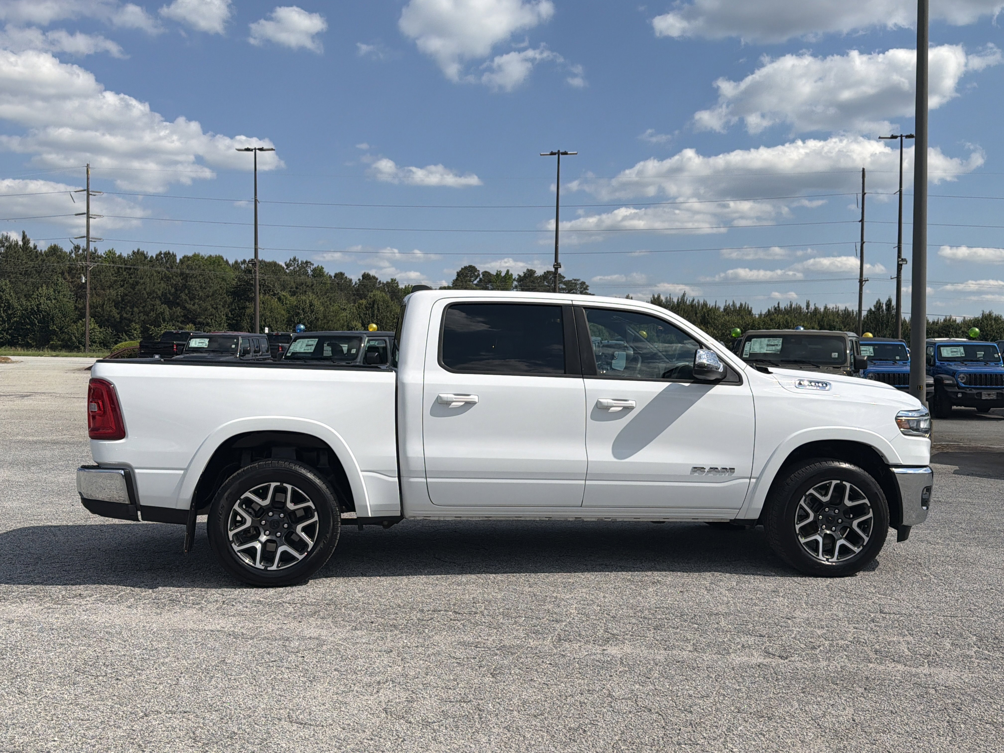 Used 2025 Bright White Clearcoat Ram Laramie image 9