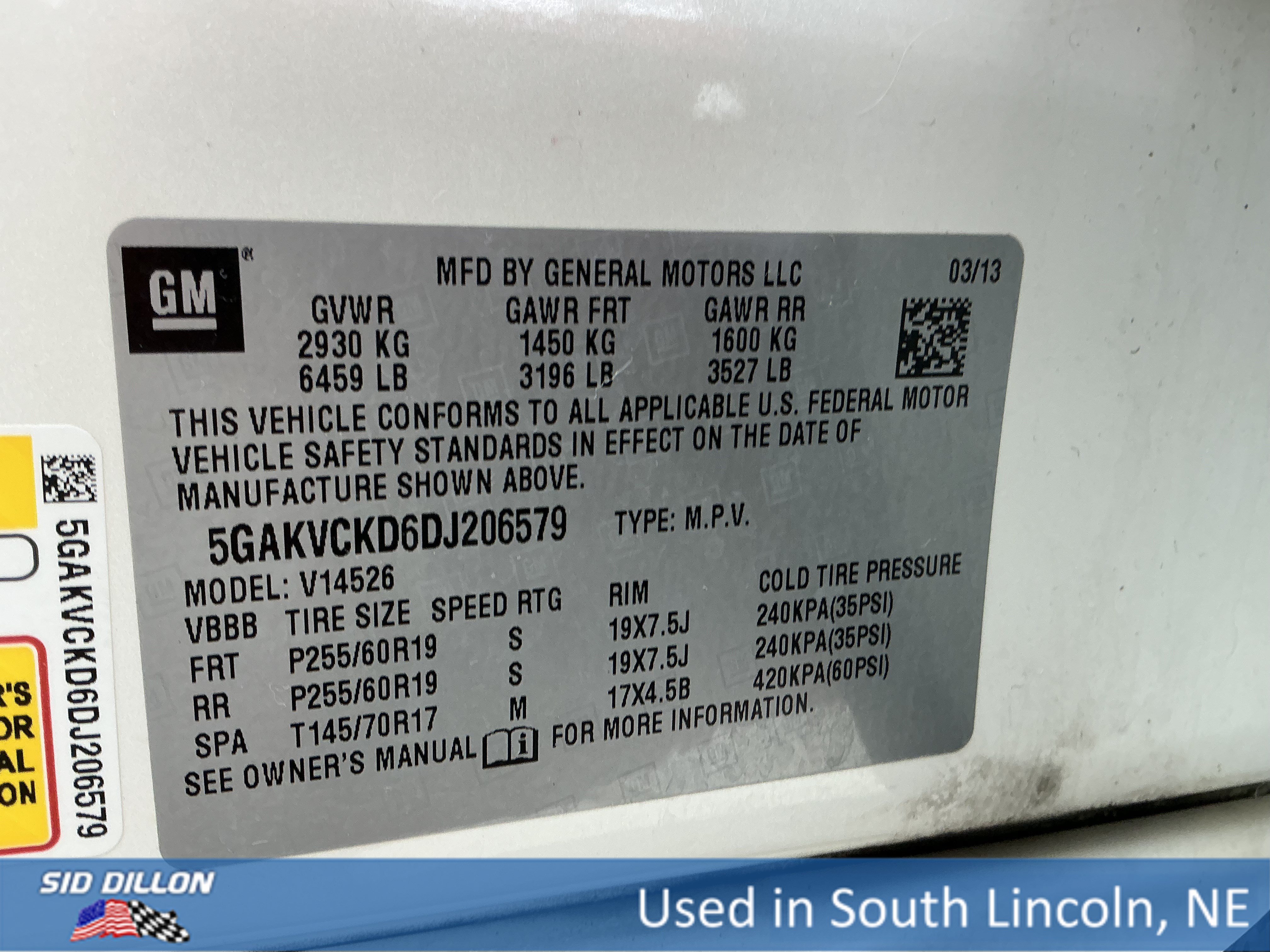 Used 2013 White Diamond Tricoat Buick  image 14