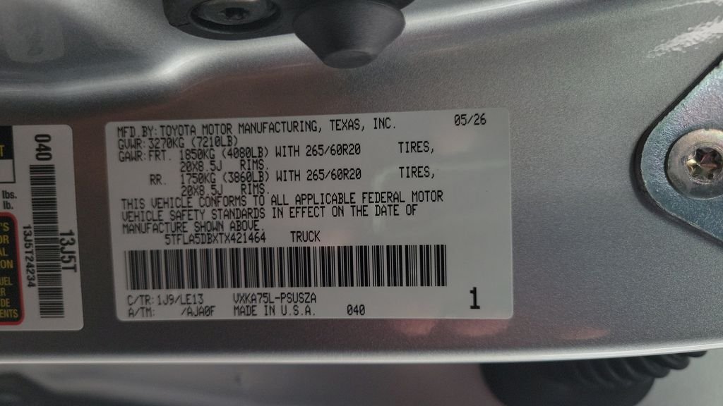 New 2026 Celestial Silver Metallic Toyota  SR5 image 23