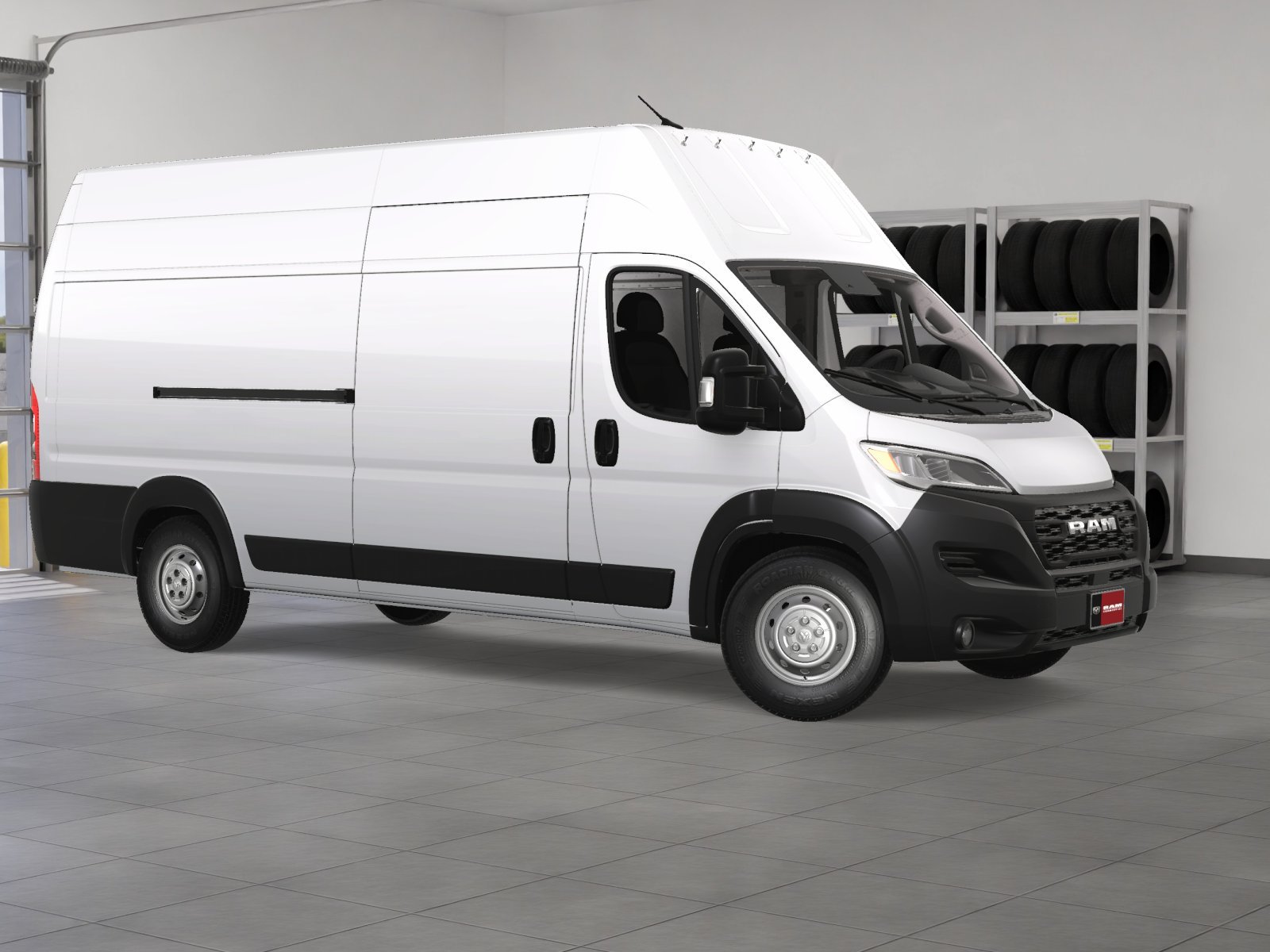 New 2024 Bright White Clear-Coat Exterior Paint RAM Super High Roof image 37