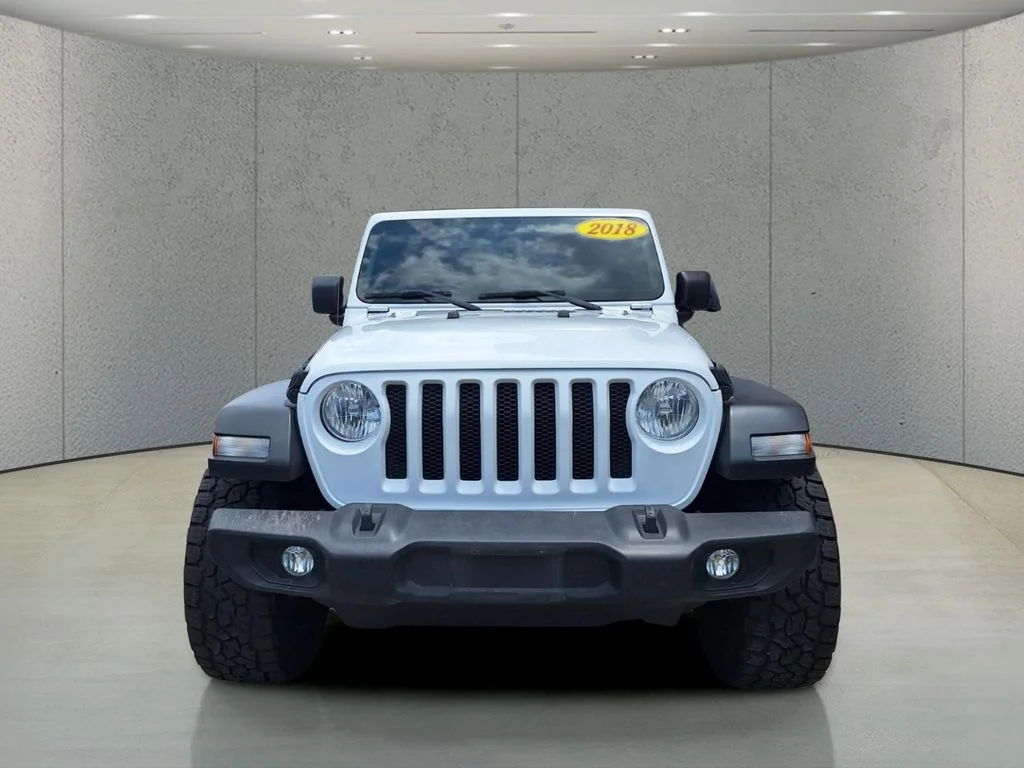 Used 2018 White Jeep Unlimited Sport S image 2