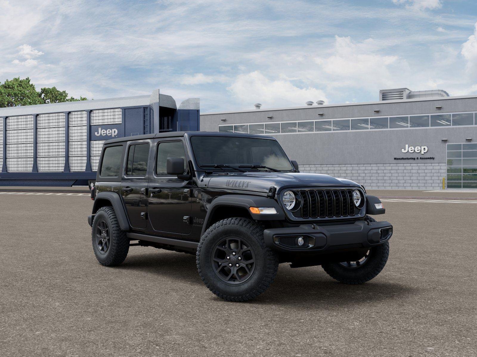 New 2026 Black Clear-Coat Exterior Paint Jeep WRANGLER 4-DOOR WILLYS image 5