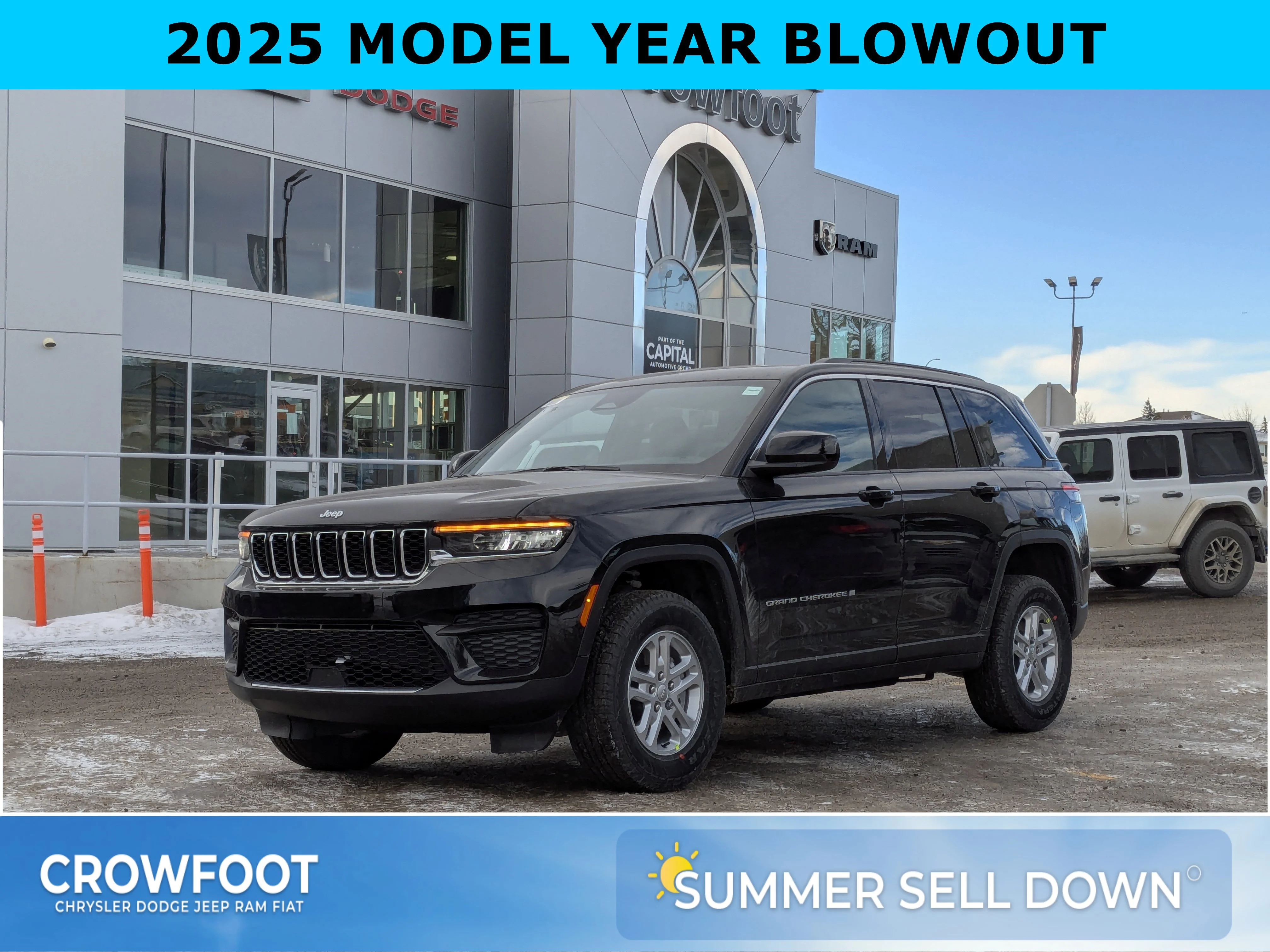 New 2025 Black Jeep Laredo - - Power Sunroof - Power Liftgate - Wireless Charging - Remote Start & More image 1