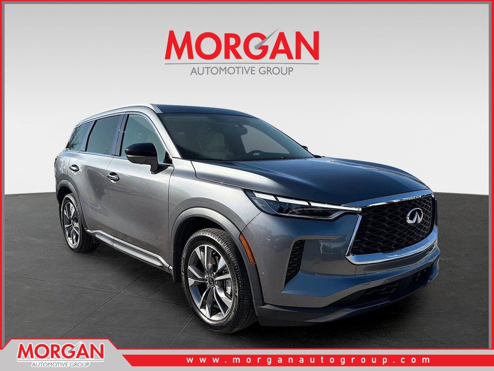 Gray 2022 INFINITI QX60 Luxe FWD SUV / Crossover Front-Wheel Drive