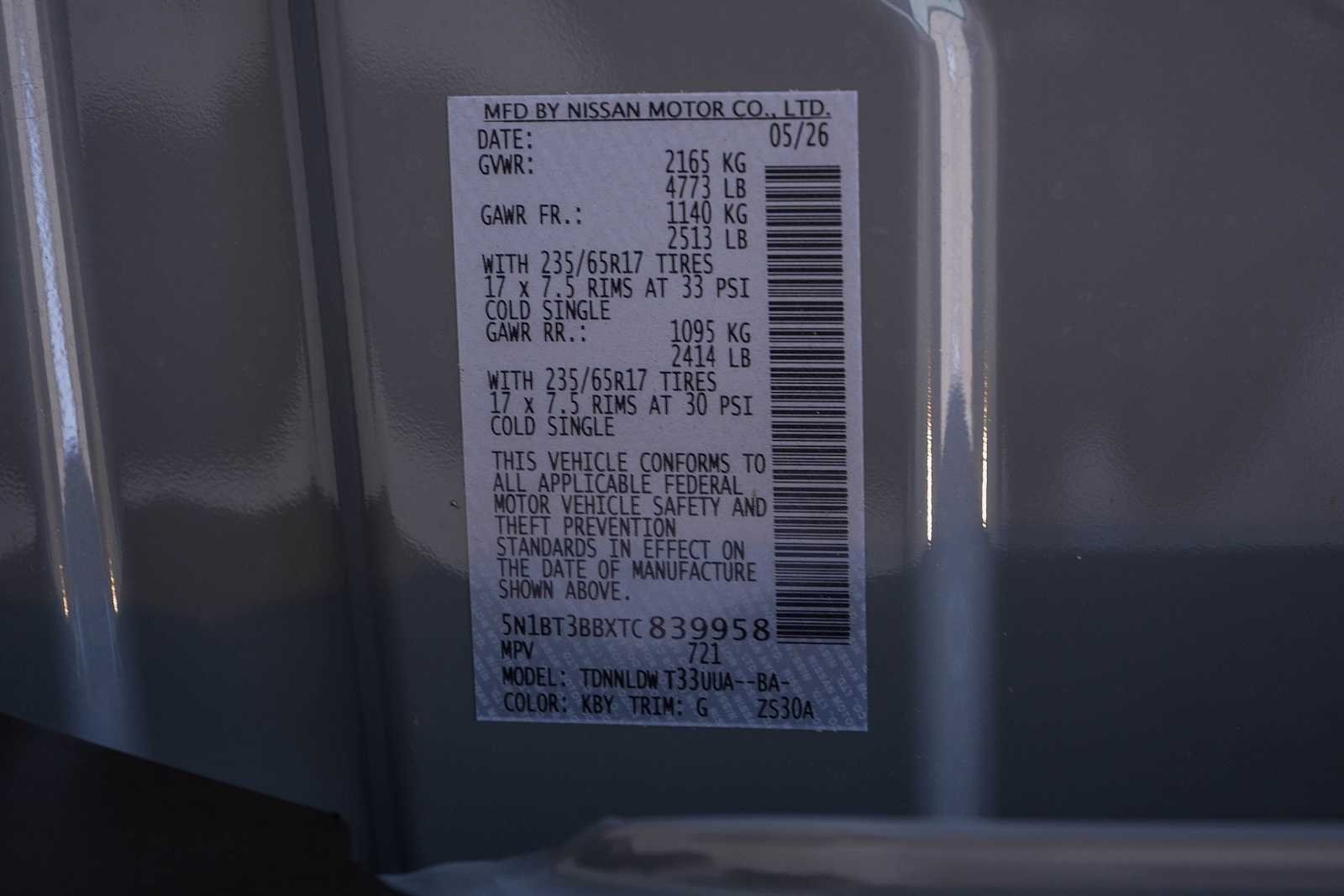 New 2026 Boulder Gray Pearl Nissan Rock Creek® image 26