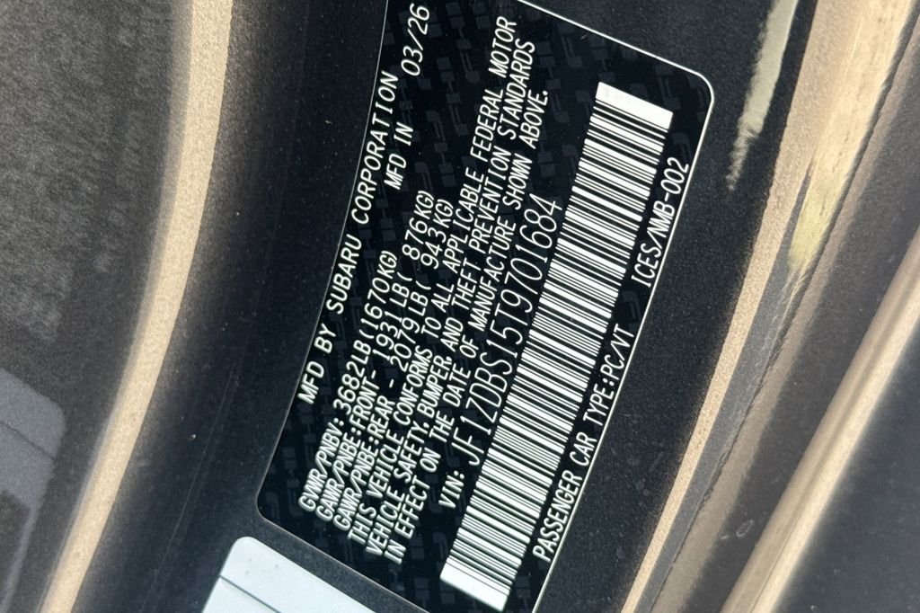 New 2026 MAGNETITE GRAY METALLIC Subaru tS image 34