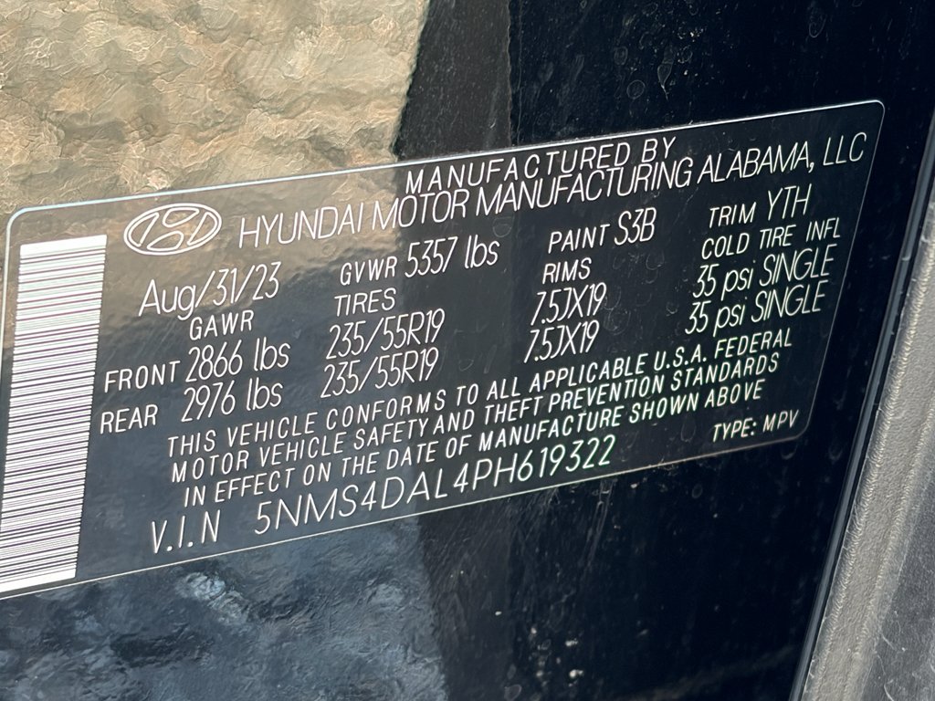 Certified Used 2023 Twilight Black Hyundai Limited image 29