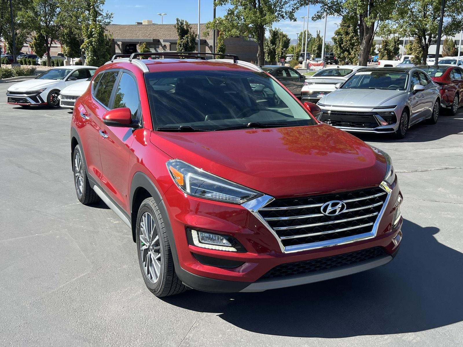 Used 2021 Red Crimson Hyundai Limited image 4