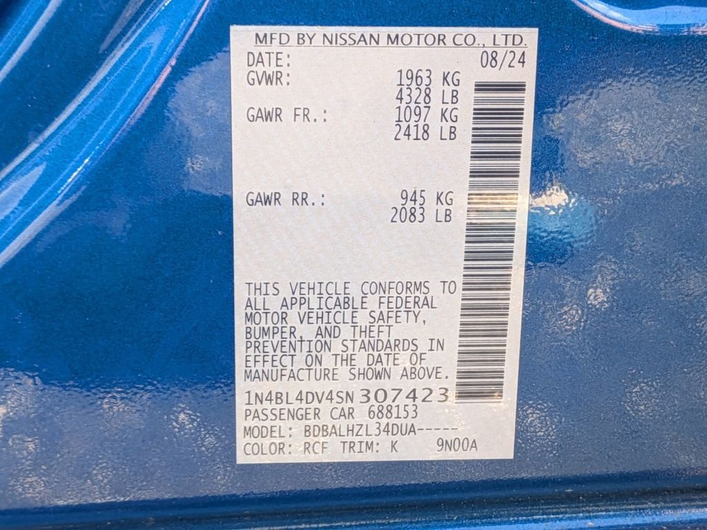 Used 2025 Blue Nissan 2.5 SV image 29