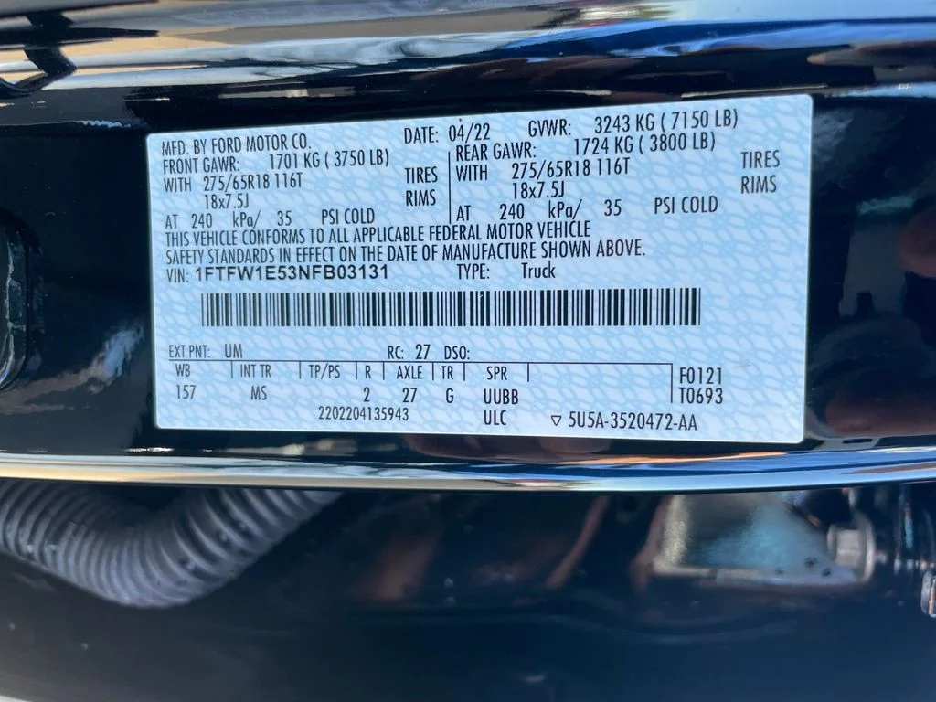 Used 2022 Black Metallic Ford XLT image 36