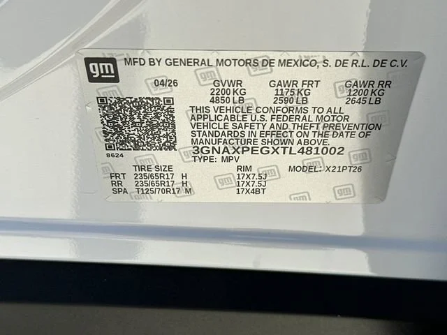 New 2026 Summit White Chevrolet LT image 29