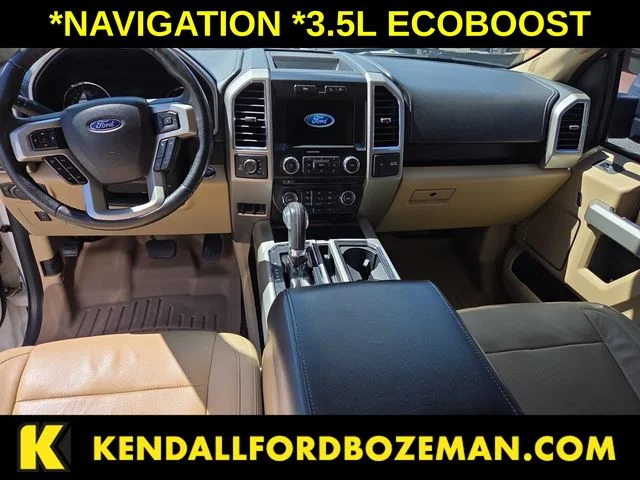 Used 2017 White Platinum Metallic Tri-Coat Ford Lariat image 17