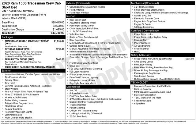 Used 2020 White Ram Tradesman image 39