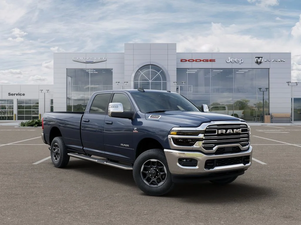 New 2025 Forged Blue Metallic Exterior Paint RAM Laramie image 5