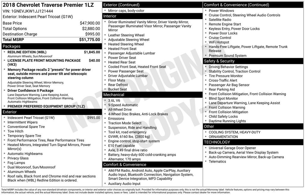 Used 2018 Beige Chevrolet Premier image 6