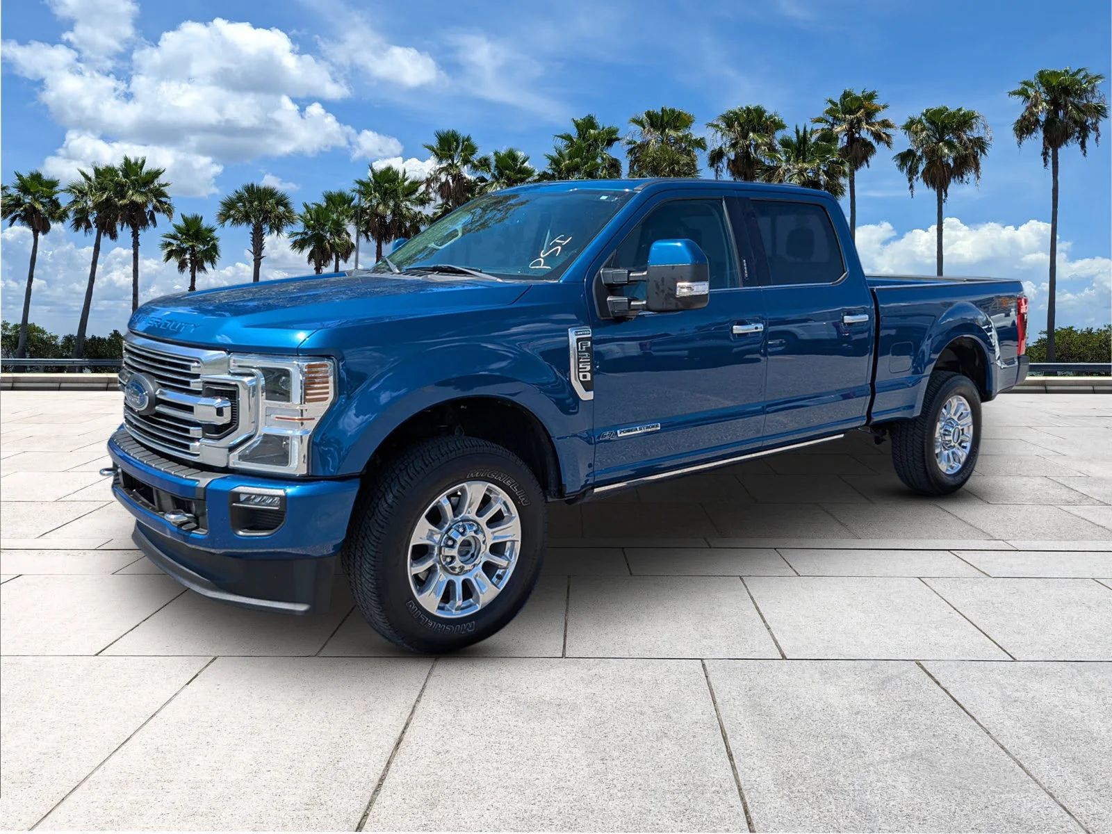 Used 2022 Atlas Blue Metallic Ford Limited image 3