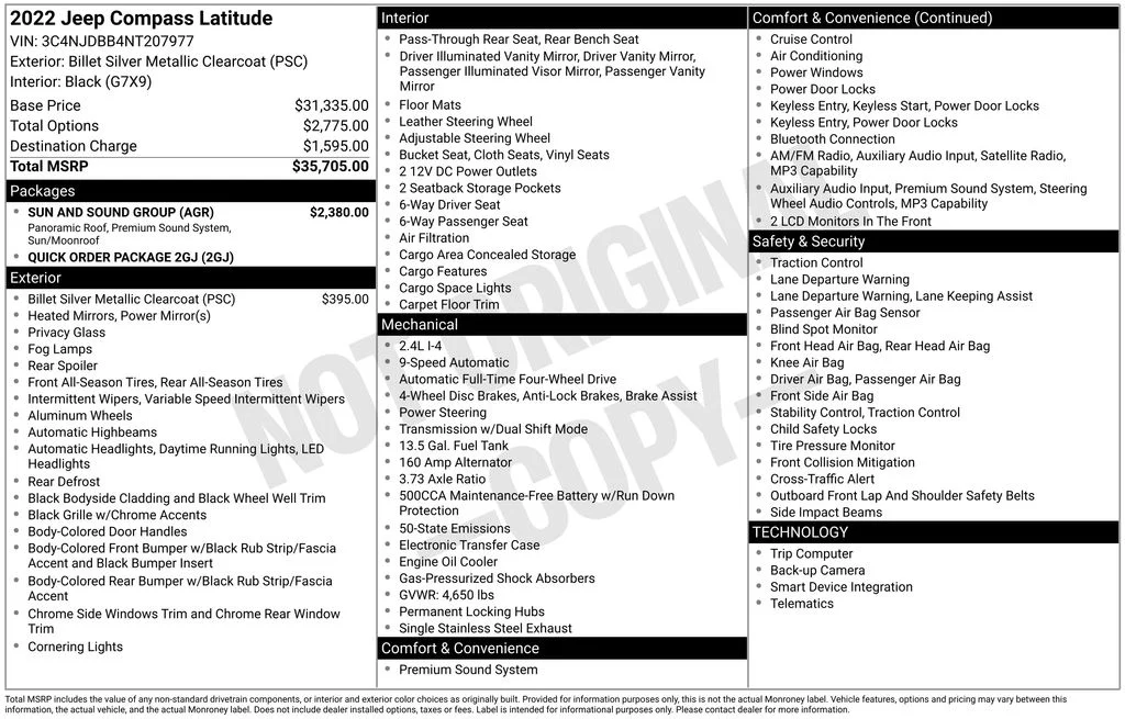 Used 2022 Silver Jeep Latitude image 17