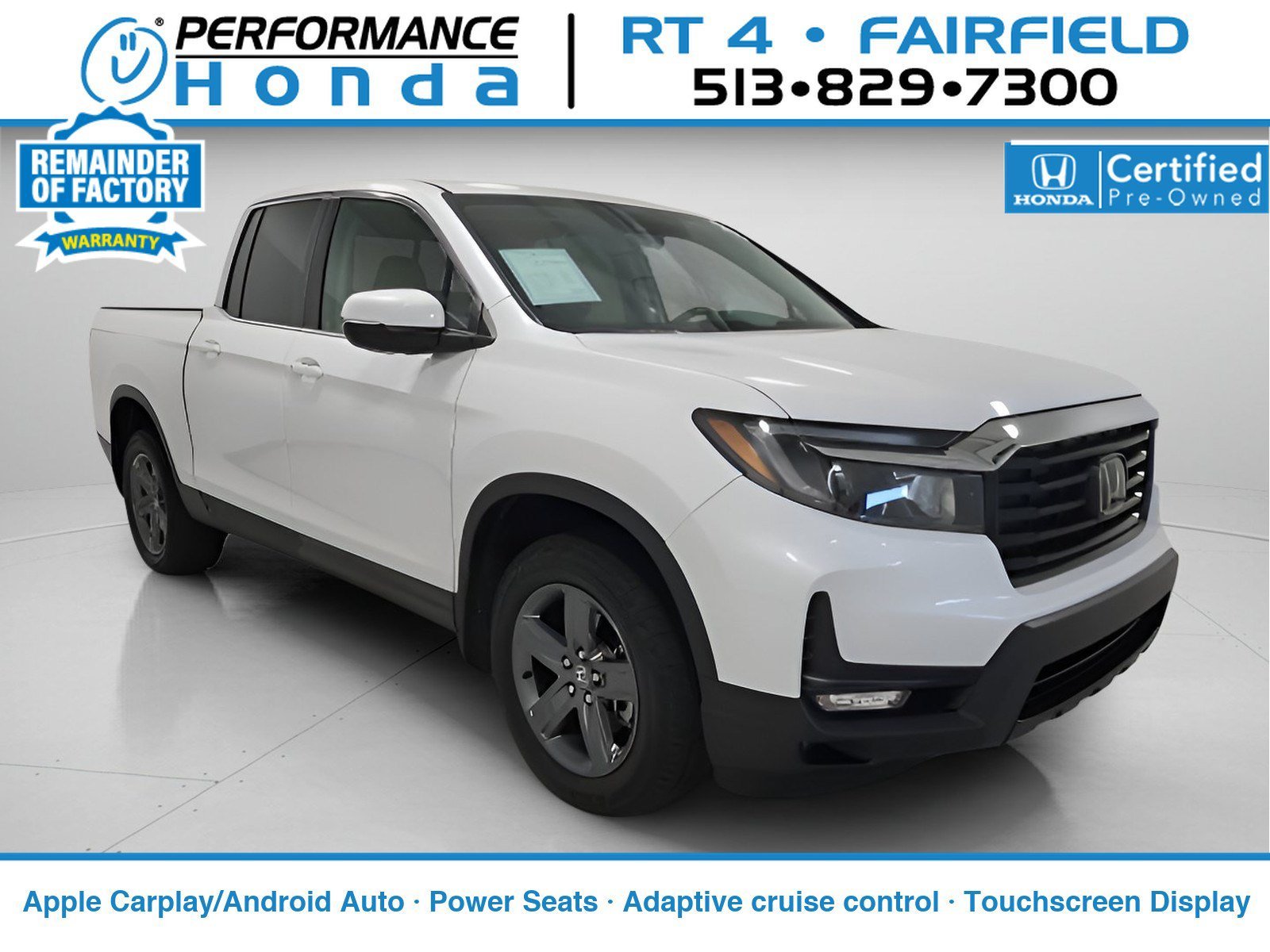 Certified Used 2023 Platinum White Pearl Honda AWD RTL image 1
