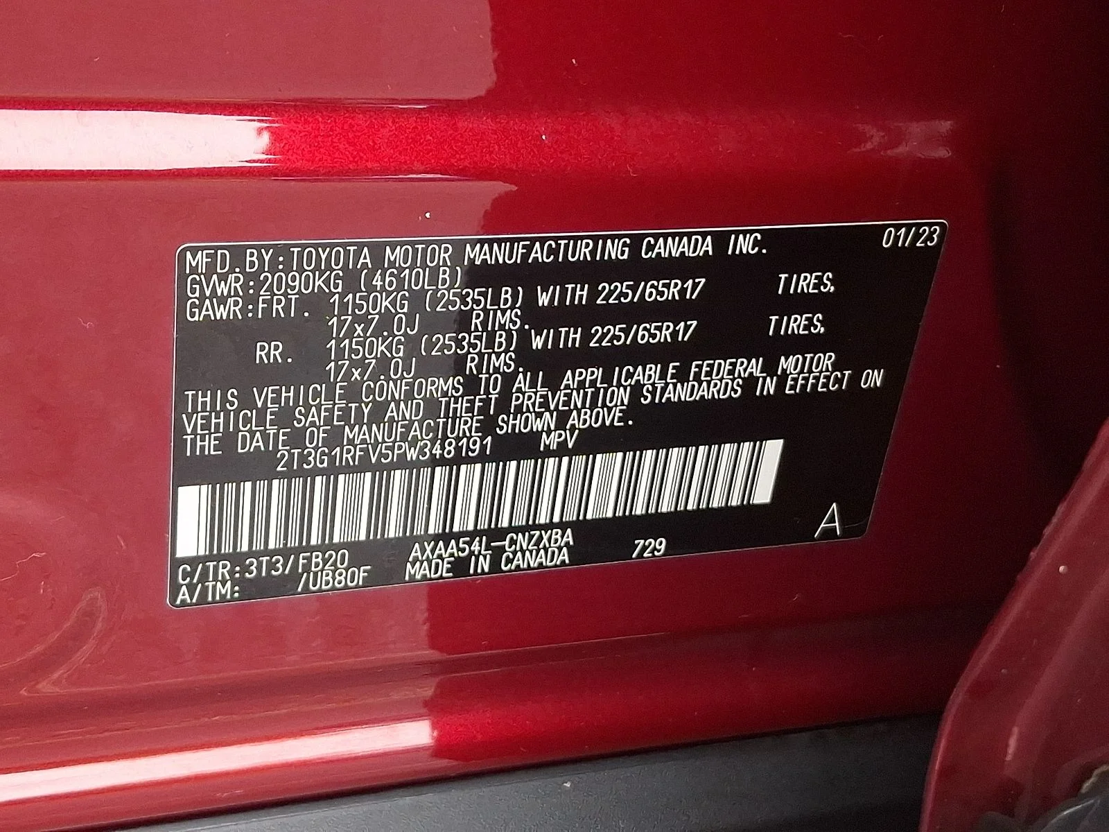 Used 2023 Red Toyota LE image 26