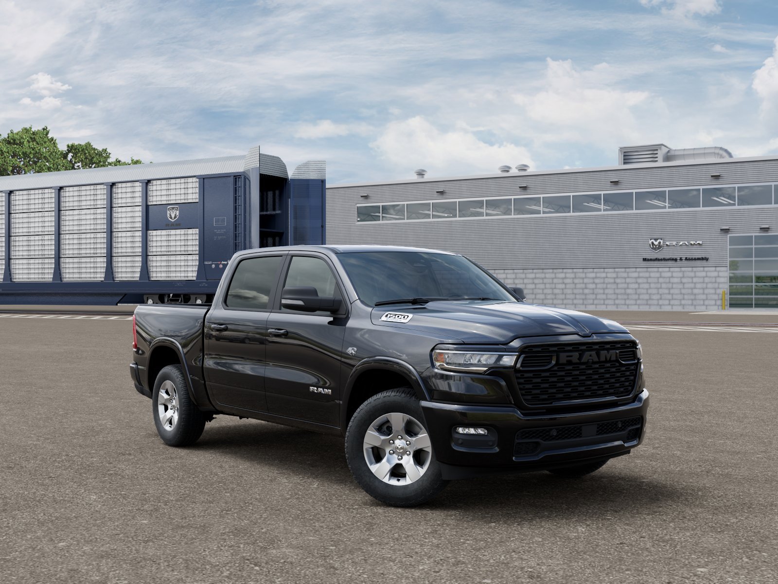 New 2026 Diamond Black Crystal Pearl-Coat Exterior Paint RAM Big Horn/Lone Star image 27