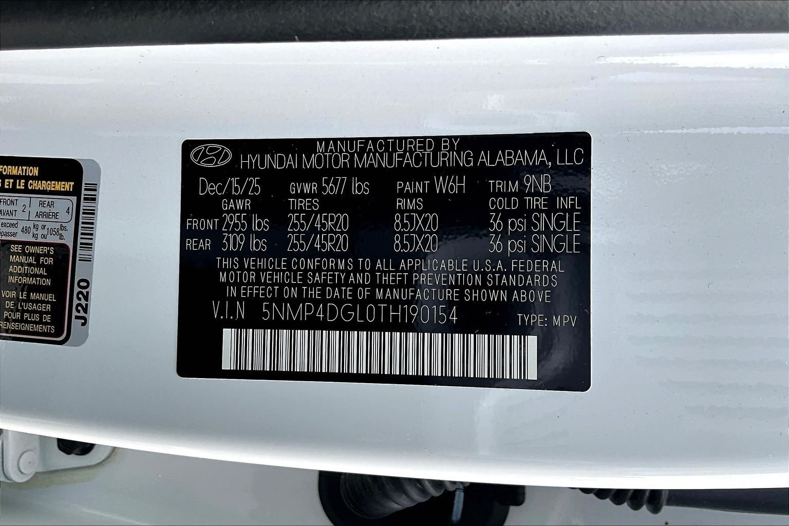New 2026 White Hyundai Limited AWD image 9