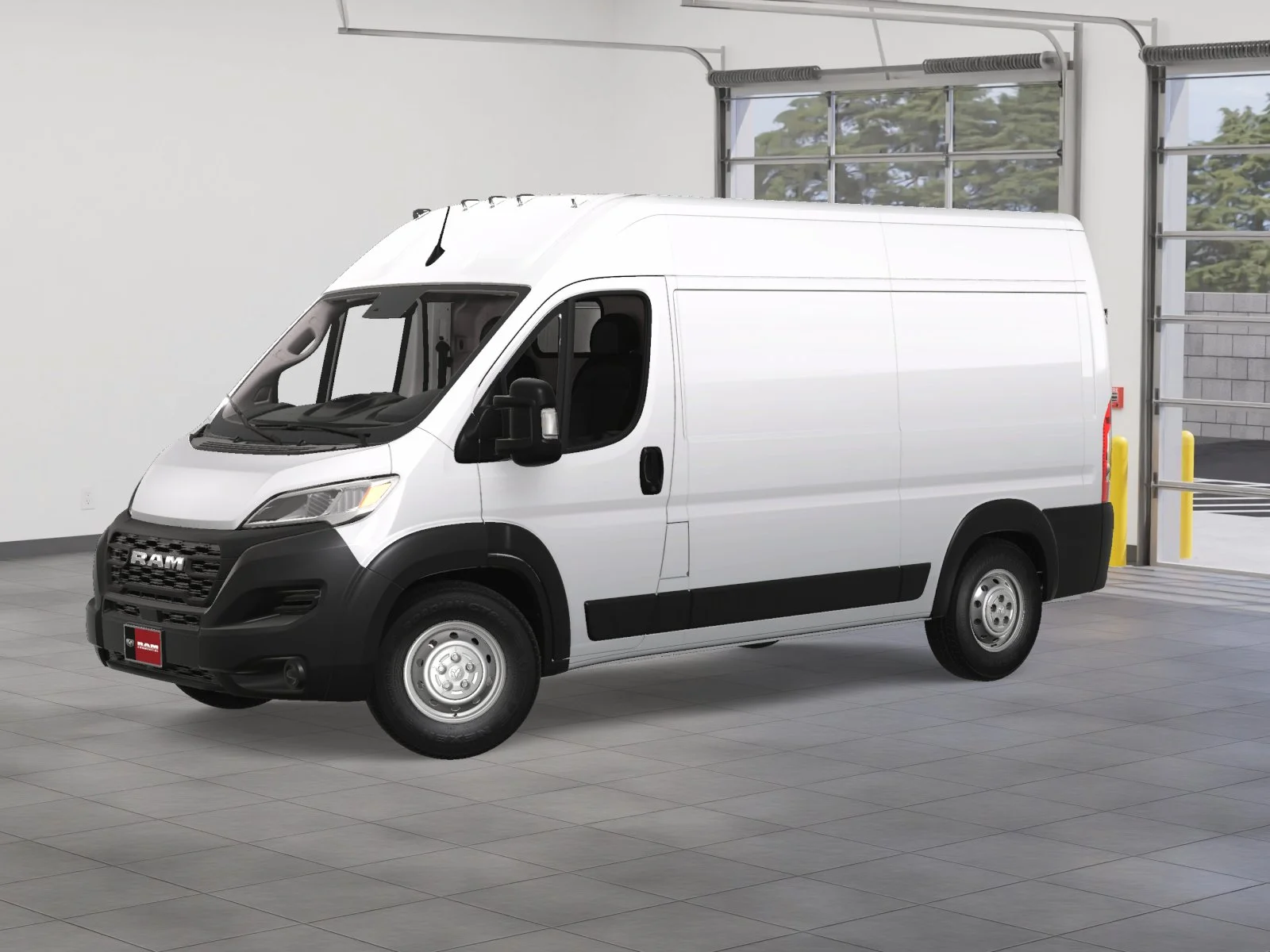 New 2024 Bright White Clearcoat RAM High Roof image 2